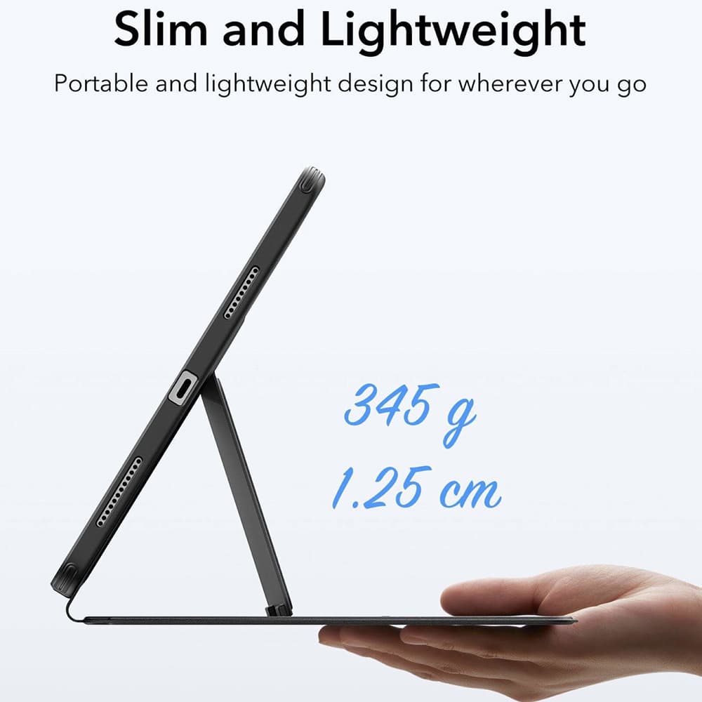 ESR Flip Hybrid s držákem na tužku iPad Air 4/5/11/11 Černá - náhled 5
