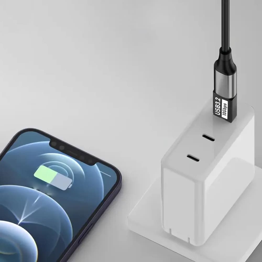Techsuit OTG adaptér AluCoreX (A14) USB na Type-C 10Gbps černý - náhled 5