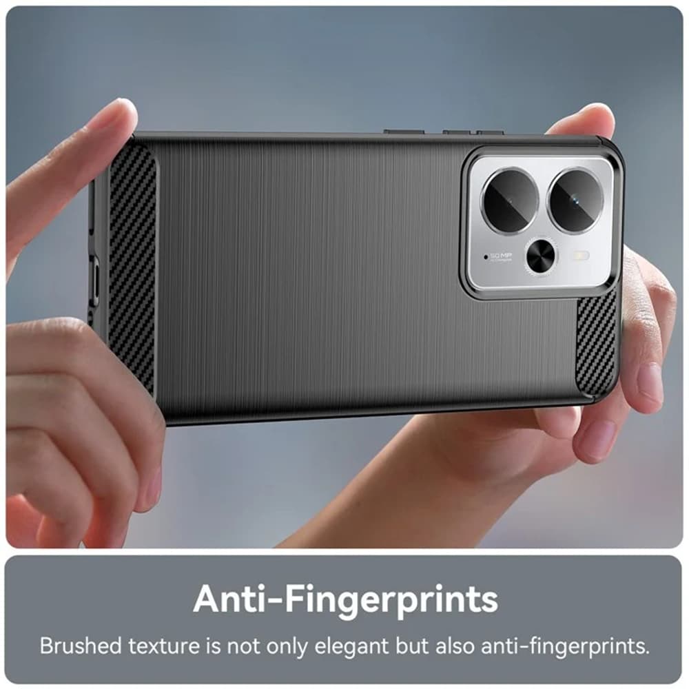 Techsuit Carbon Silicone pro Realme 14 14T P3 5G černý - náhled 5