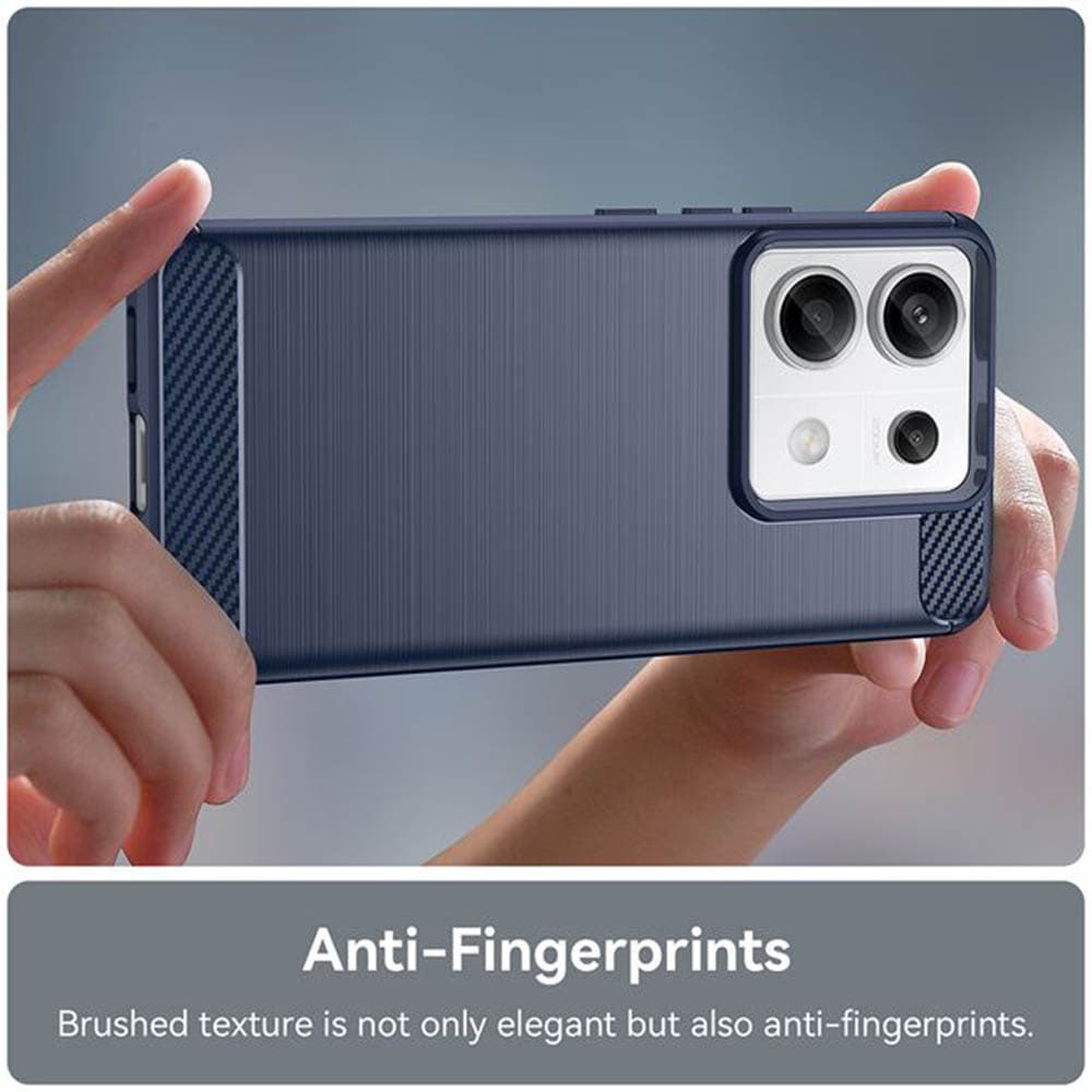 Techsuit Carbon Silicone pro Xiaomi Poco M7 Pro 5G černý - náhled 5