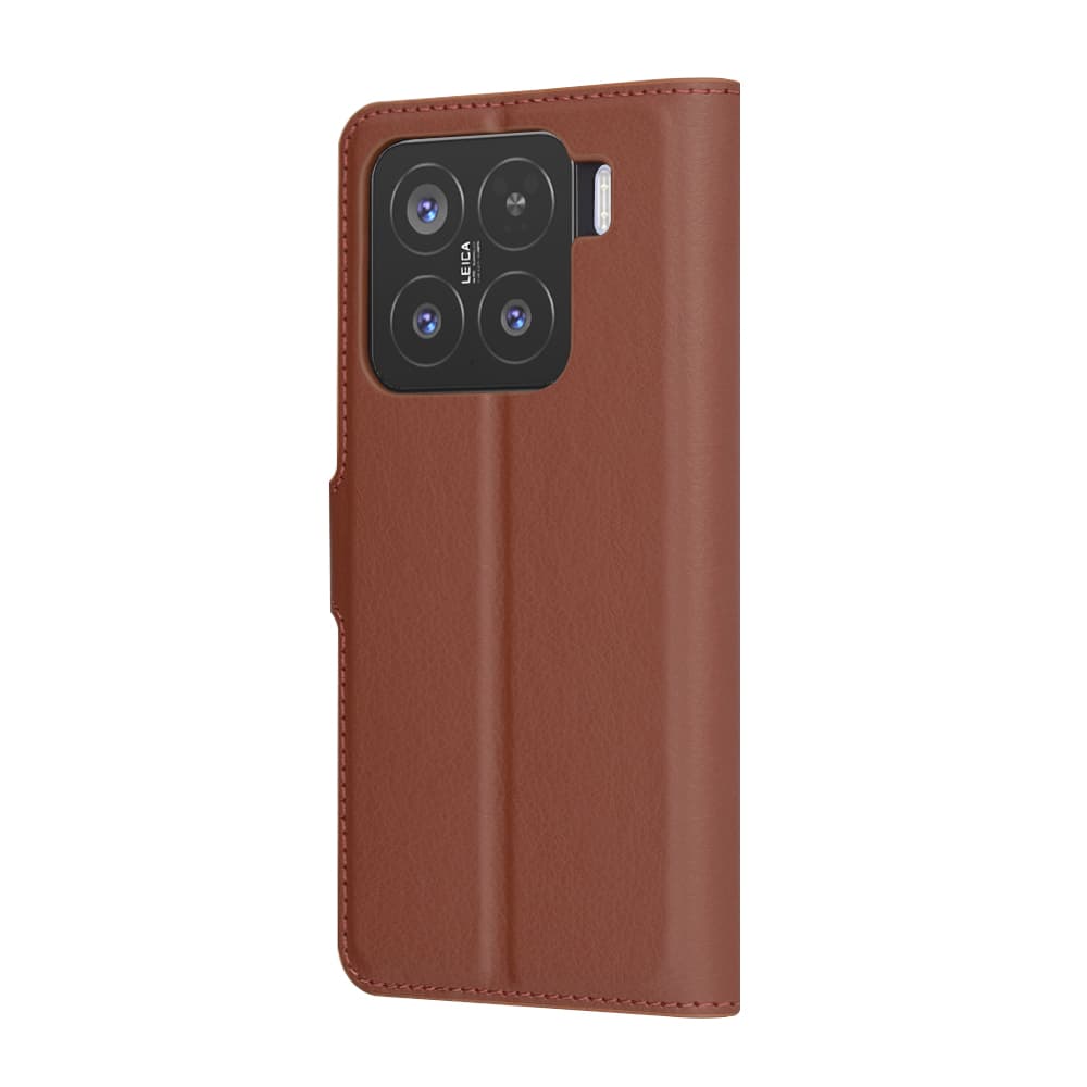 Kožené pouzdro Techsuit Xiaomi 15 hnědé - náhled 5