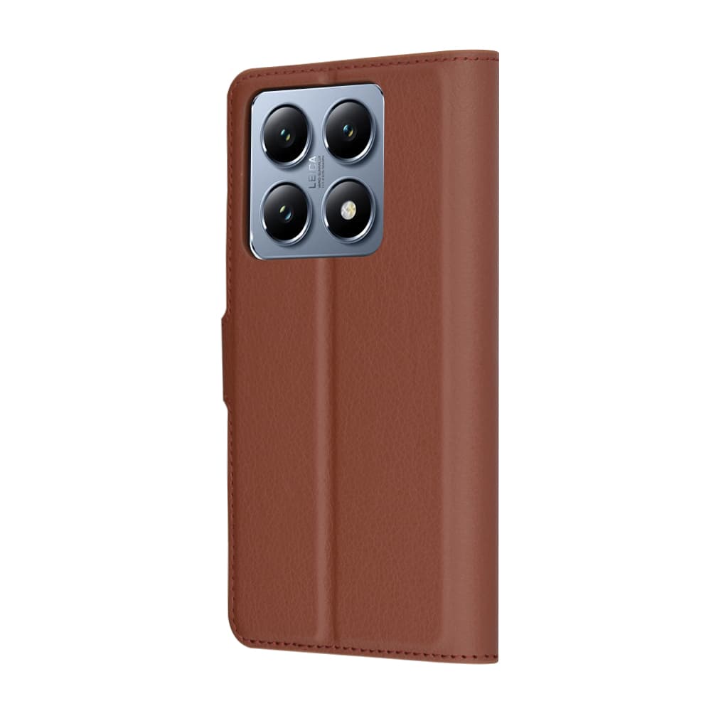 Pouzdro z kůže Techsuit Xiaomi 14T Pro hnědé - náhled 5