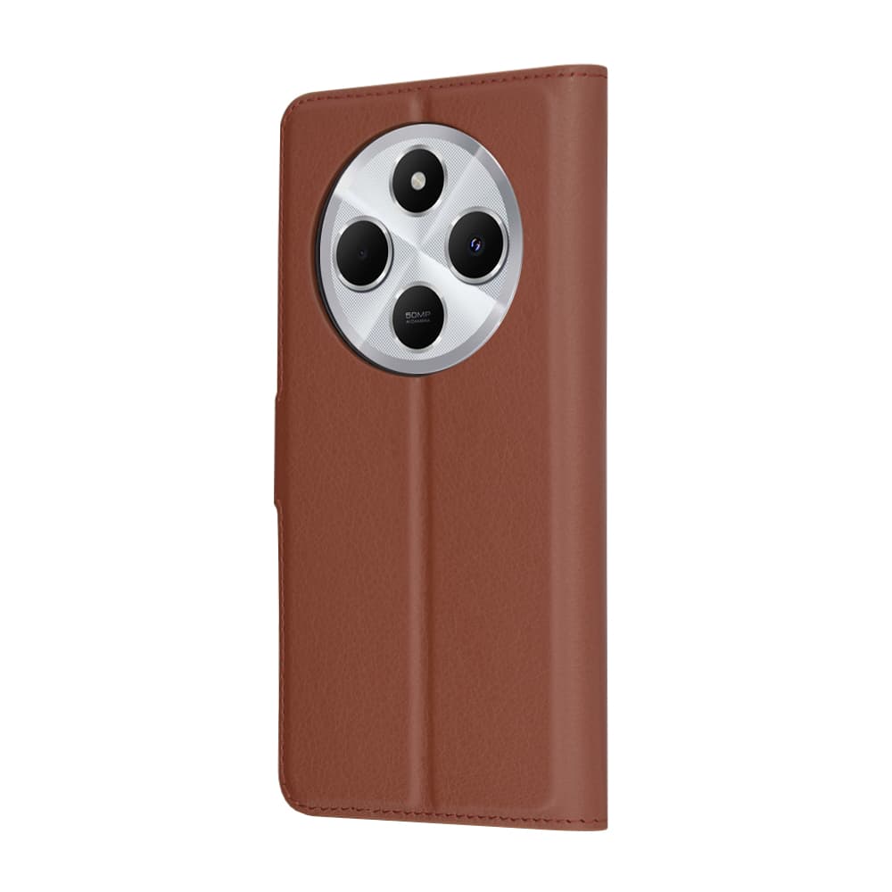 Pouzdro Techsuit z kůže pro Xiaomi Redmi 14C Poco C75 hnědé - náhled 5