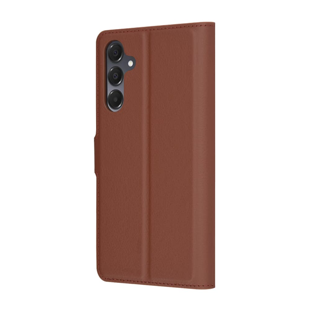 Pouzdro Techsuit kožené pro Samsung Galaxy A16 4G A16 5G hnědé - náhled 5