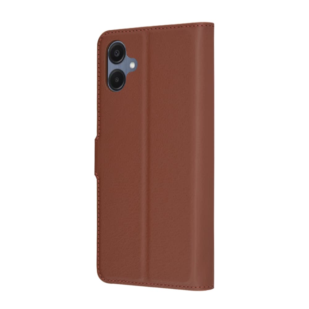 Pouzdro Techsuit Leather Folio pro Samsung Galaxy A06 hnědé - náhled 5