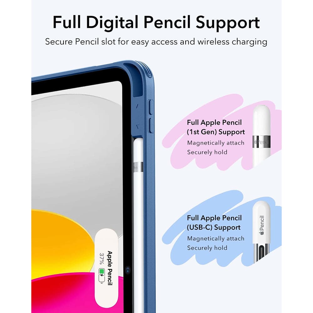 ESR Flip Hybrid s držákem na tužku iPad 10 (2022) 10.9 / 11 (2025) modrá - náhled 5