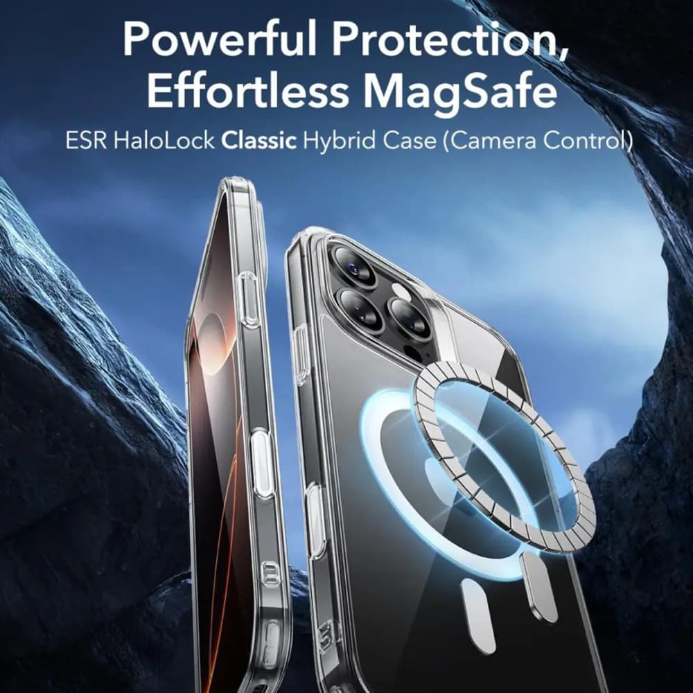 ESR Classic Hybrid HaloLock pro iPhone 16 Pro Černá s mrazivým efektem - náhled 5
