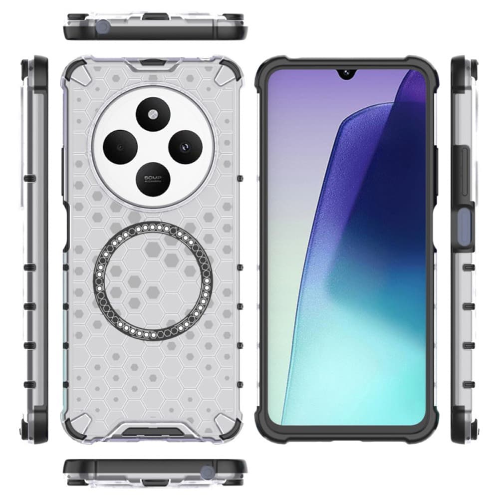 Techsuit HoneyComb Shield MagSafe pro Xiaomi Redmi 14C Poco C75 bílá - náhled 5