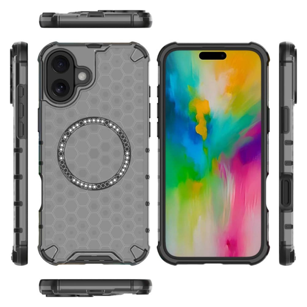 Techsuit HoneyComb Shield MagSafe iPhone 16 bílý - náhled 5