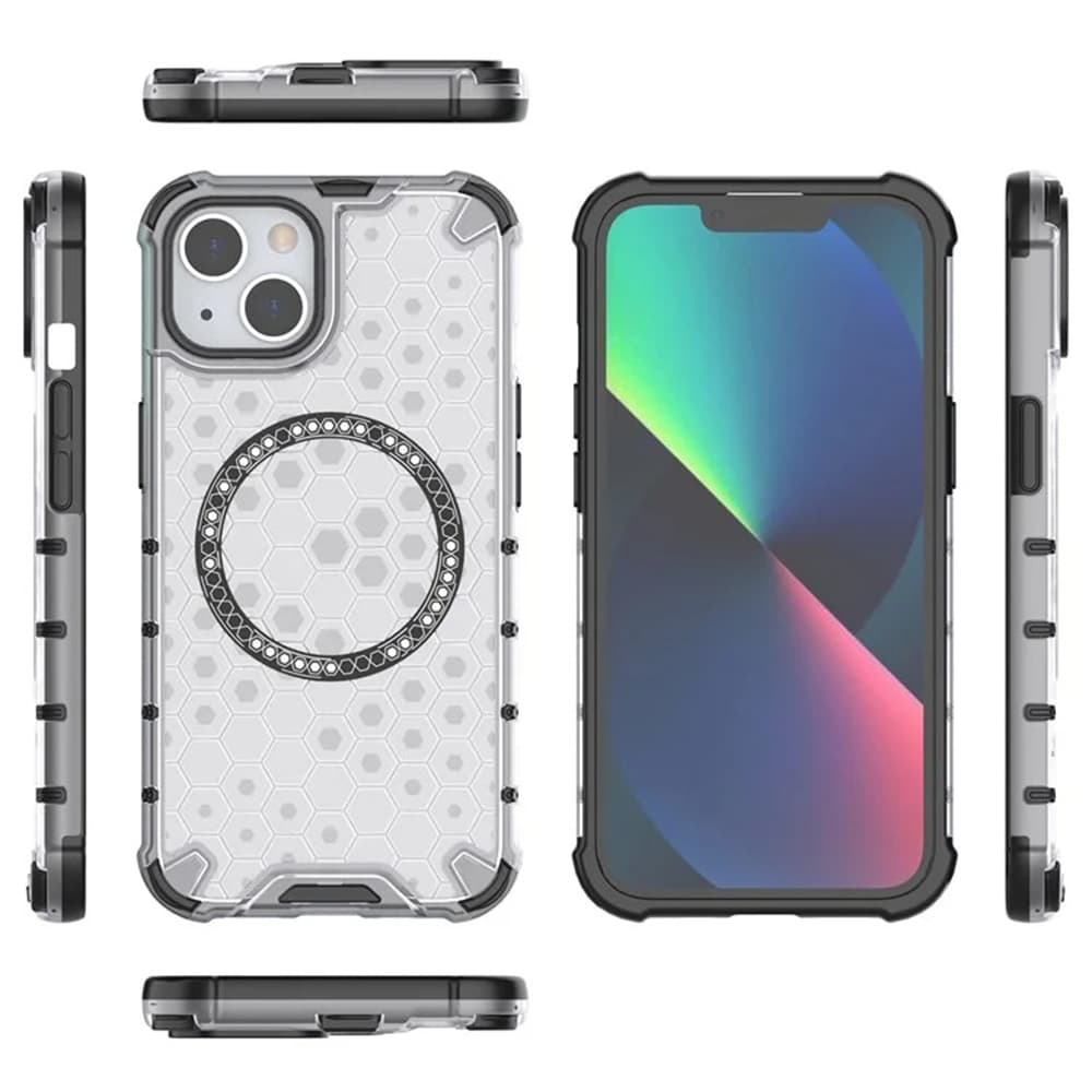 Techsuit HoneyComb Shield MagSafe iPhone 14 bílá - náhled 5