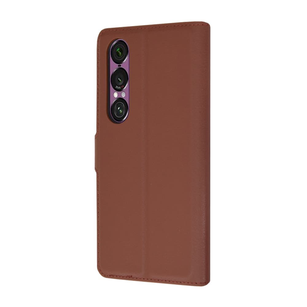 Techsuit Kožené pouzdro Sony Xperia 1 VI Hnědý - náhled 5