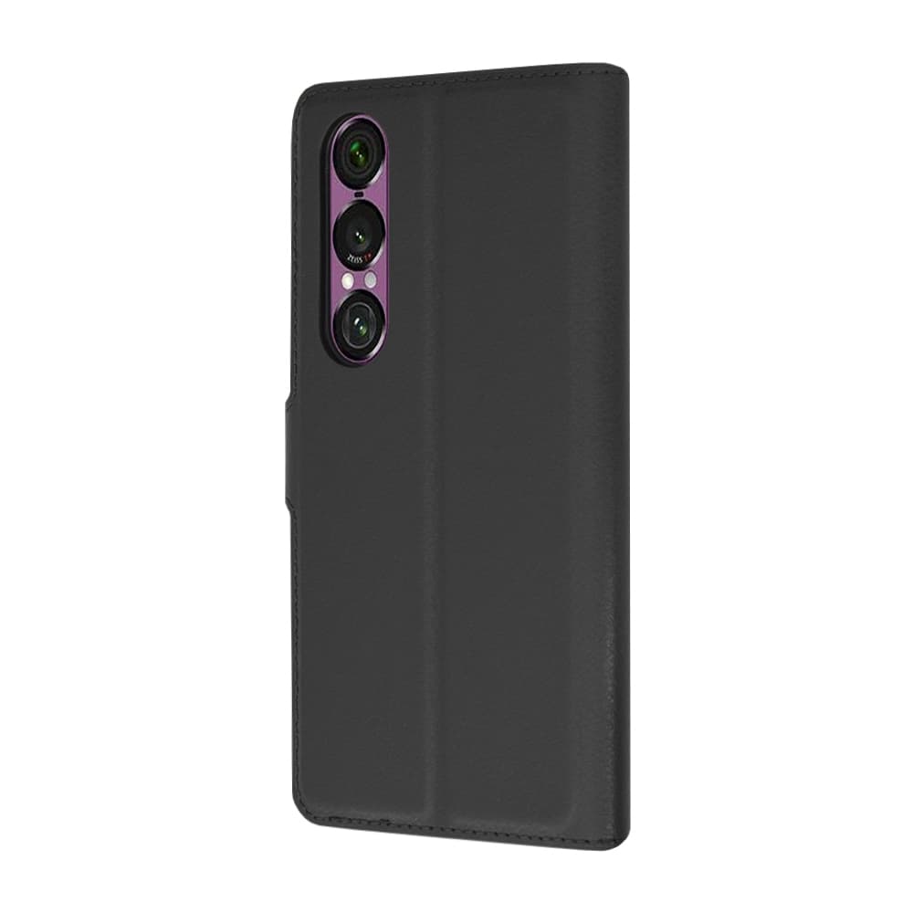 Techsuit Kožené pouzdro Sony Xperia 1 VI Black - náhled 5