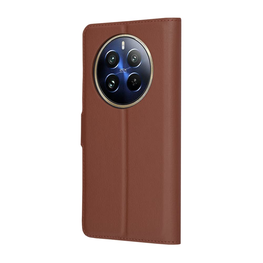 Techsuit Kožené pouzdro Realme 12 Pro 12 Pro+ Hnědé - náhled 5