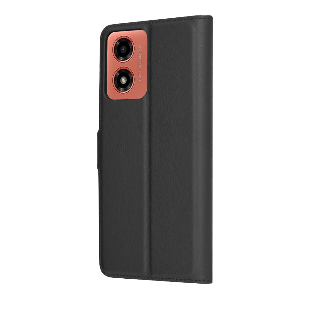 Techsuit Kožené pouzdro Motorola G04 G04s G24 E14 Černá - náhled 5