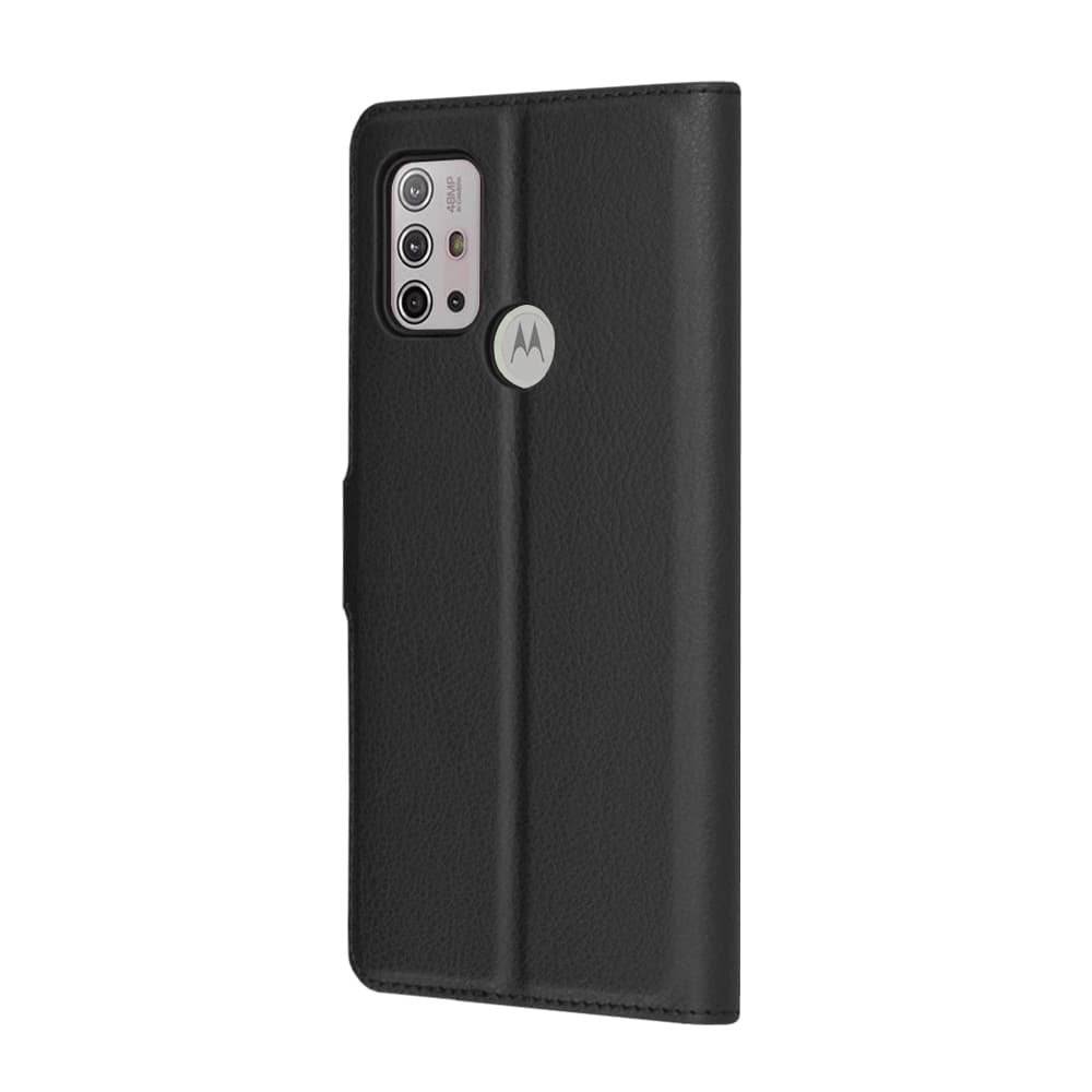 Techsuit Kožené pouzdro Motorola Moto G10 Moto G20 Moto G30 Černá - náhled 5