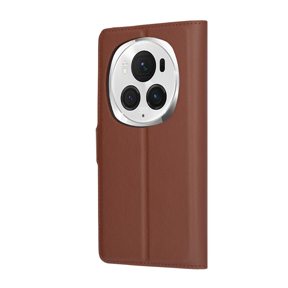 Techsuit Kožené pouzdro Honor Magic6 Pro Hnědý - náhled 5