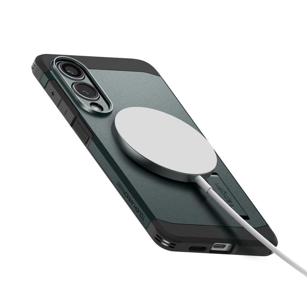 Spigen Tough Armor MagSafe Samsung Galaxy S25 Edge Zelená propast - náhled 5