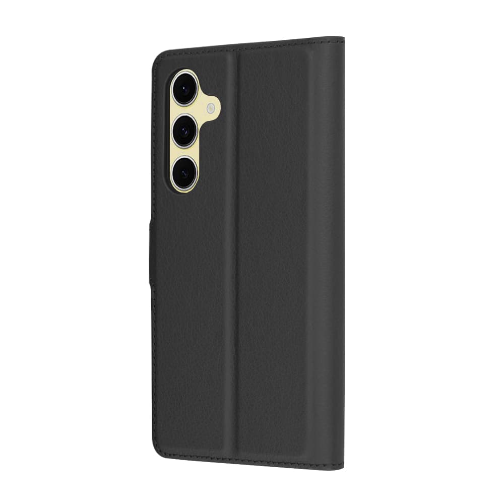 Techsuit Leather Folio pouzdro Samsung Galaxy S24 FE černé - náhled 5