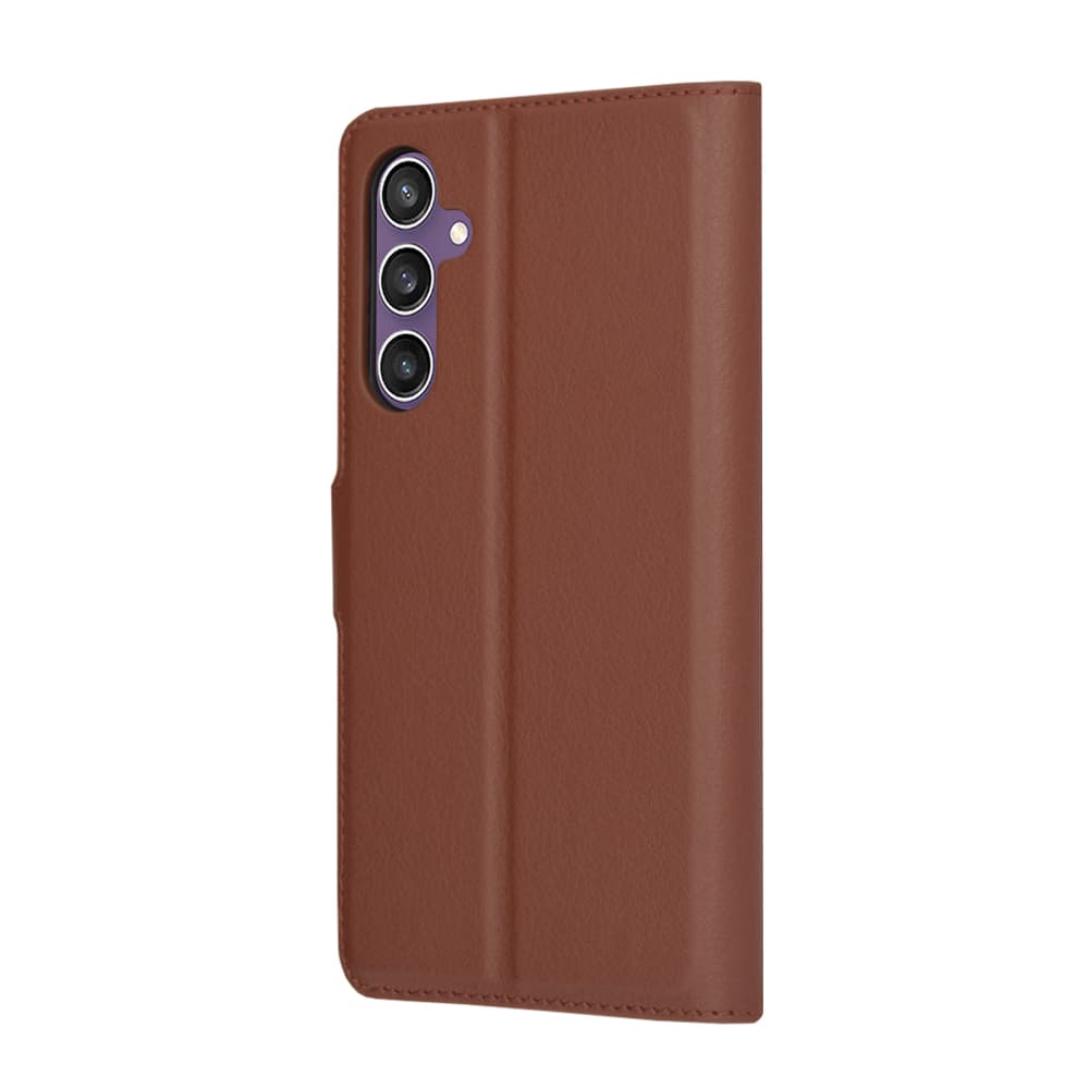 Techsuit Kožené Folio Samsung Galaxy S23 FE Hnědý - náhled 5