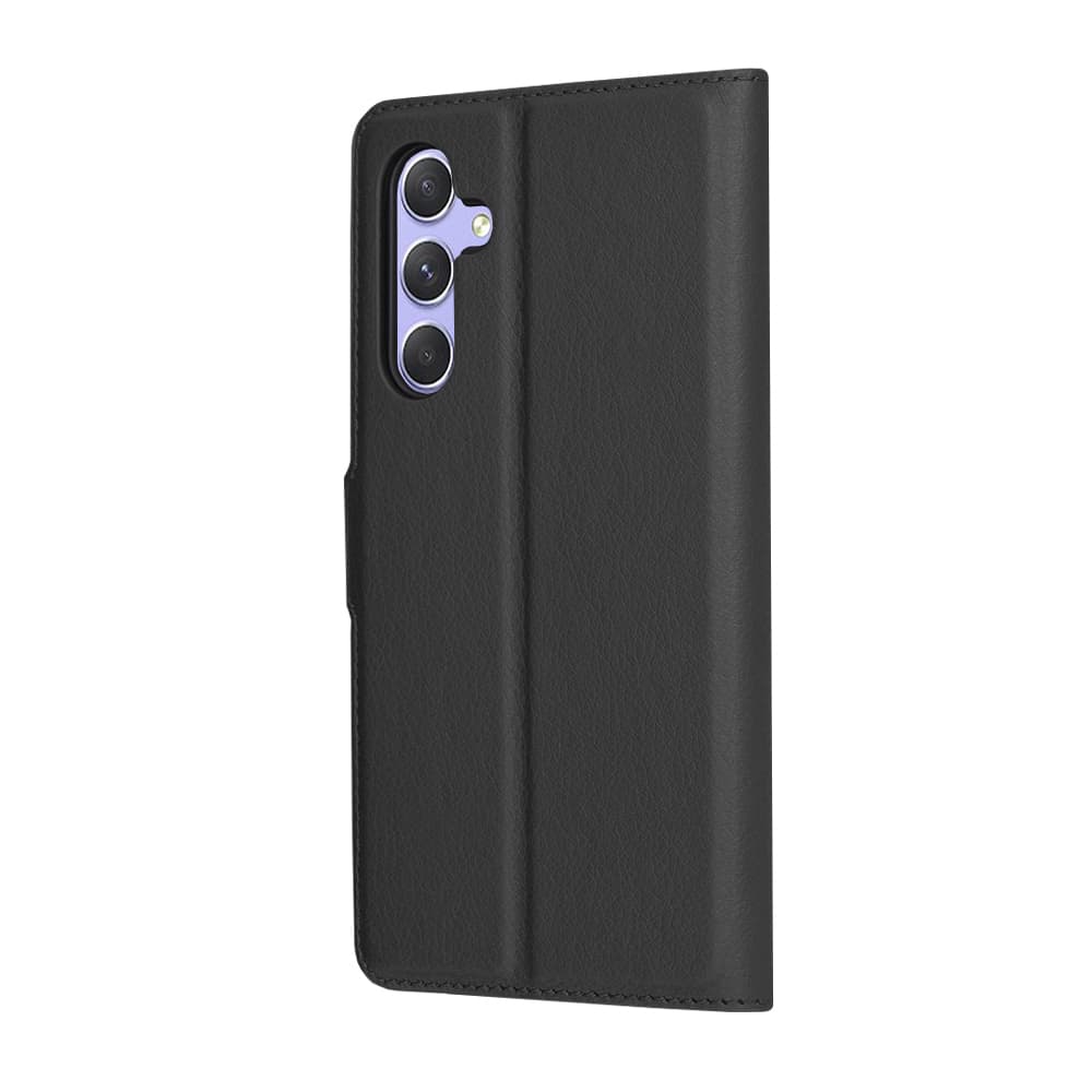 Techsuit Kožené pouzdro Samsung Galaxy A54 Černá - náhled 5