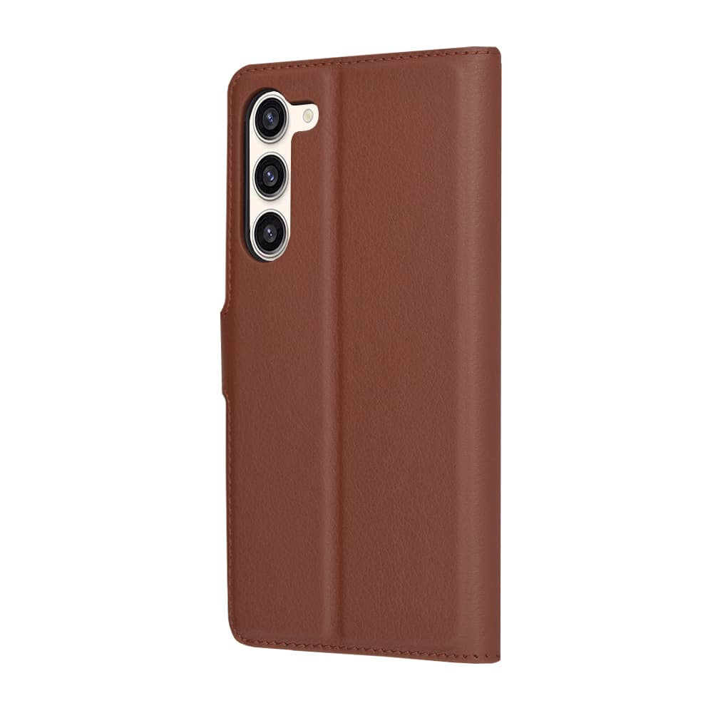 Techsuit Kožené pouzdro Samsung Galaxy S23 Plus Hnědý - náhled 5