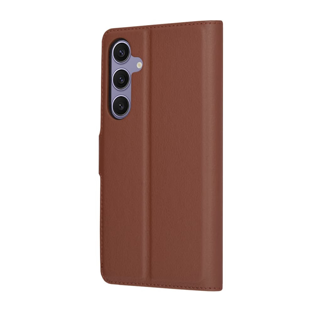 Techsuit Kožené pouzdro Samsung Galaxy S24 Plus Hnědý - náhled 5