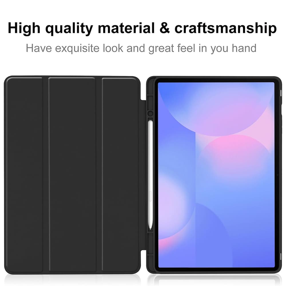 Techsuit Flex Trifold s držákem na tužku pro Samsung Galaxy Tab S10 FE Plus černá - náhled 5