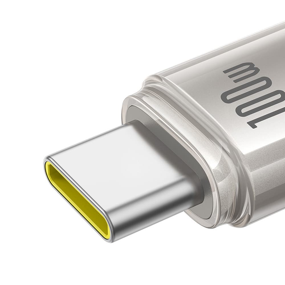 Baseus Data Cable Titanium USB-C na Type-C 100W rychlé nabíjení 2m zlatá - náhled 5