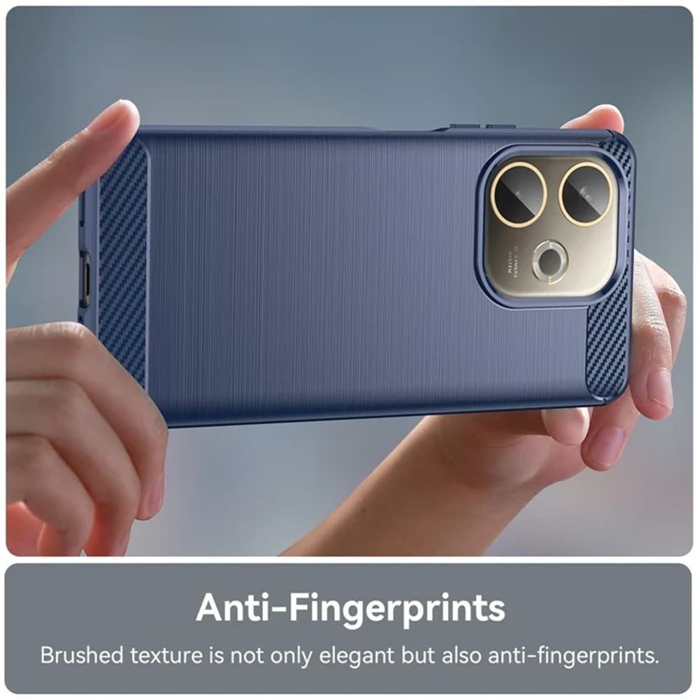 Techsuit Carbon Silicone pro Oppo A5 Pro 4G A5 Pro 5G modrý - náhled 5