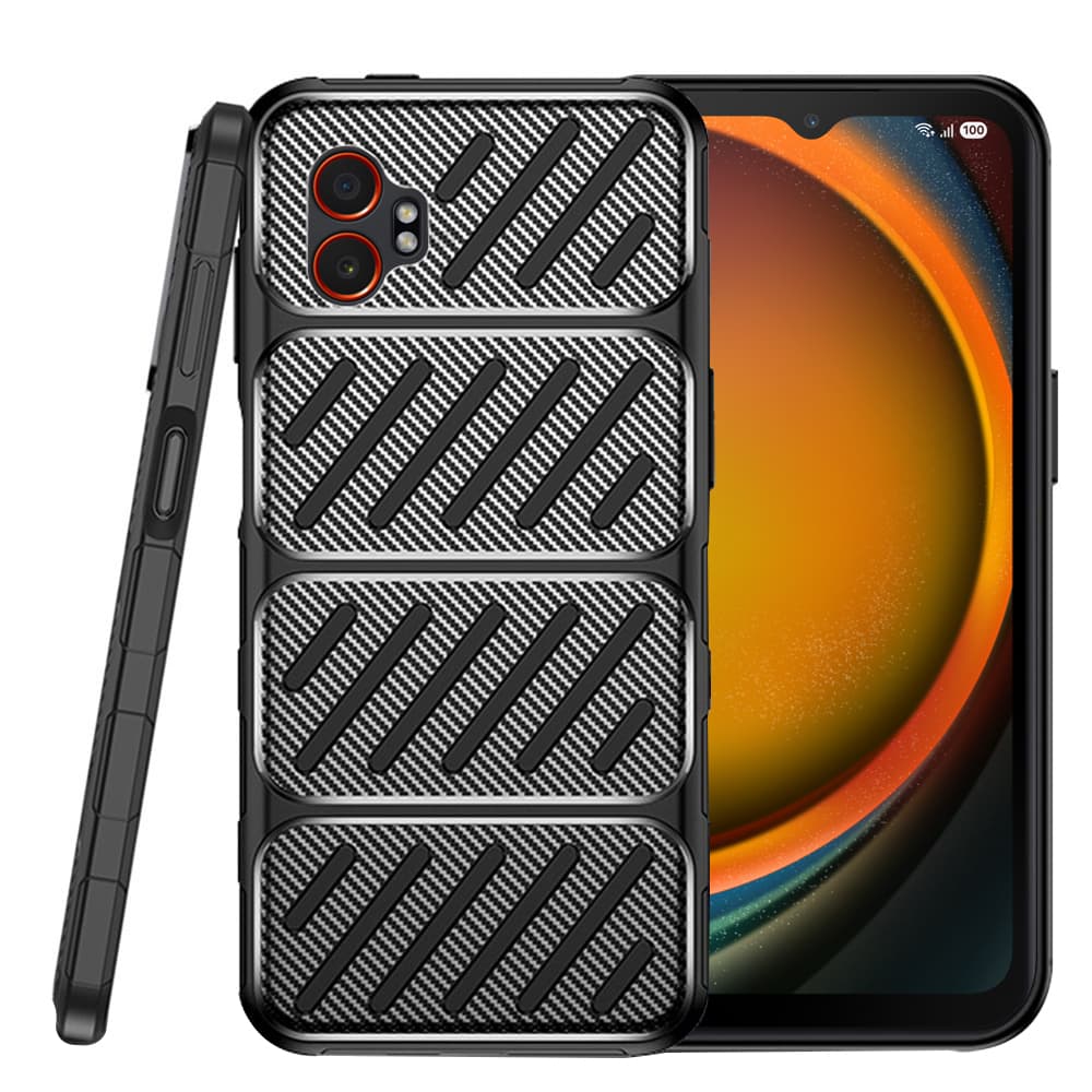 Techsuit CarbonFiber pro Samsung Galaxy Xcover7 Pro černý - náhled 5