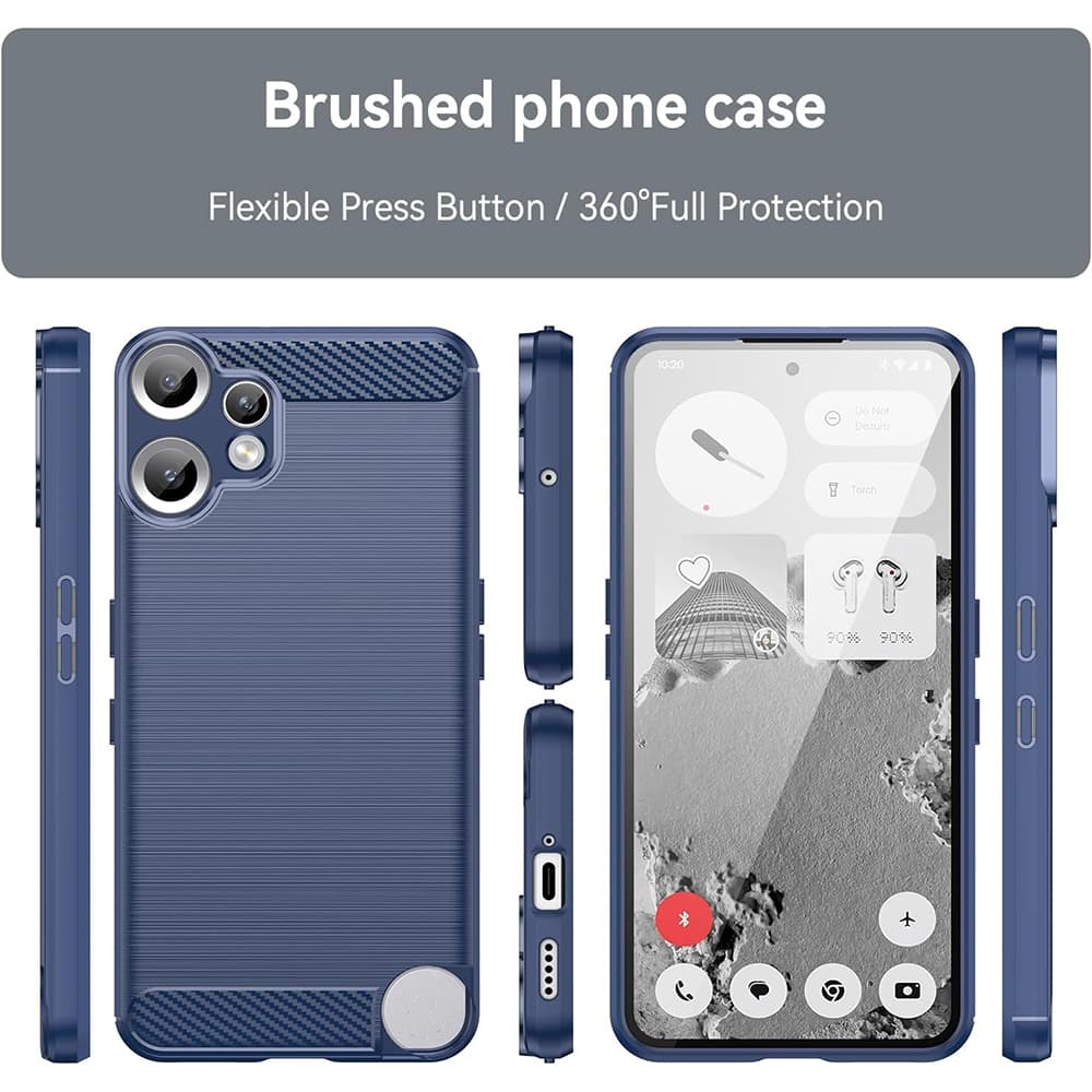 Techsuit Carbon Silicone Nothing CMF Phone 2 Pro modrý - náhled 5
