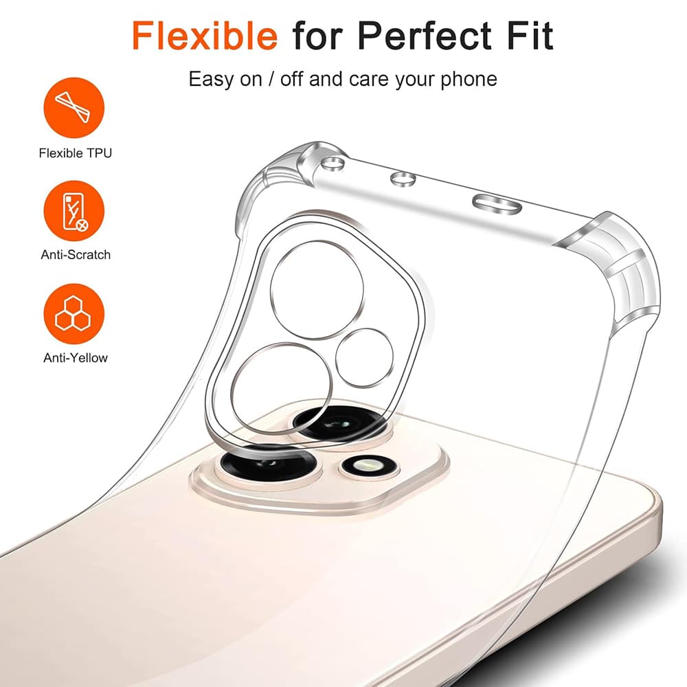 Techsuit Shockproof silikonový obal Honor 400 Pro průhledný - náhled 5