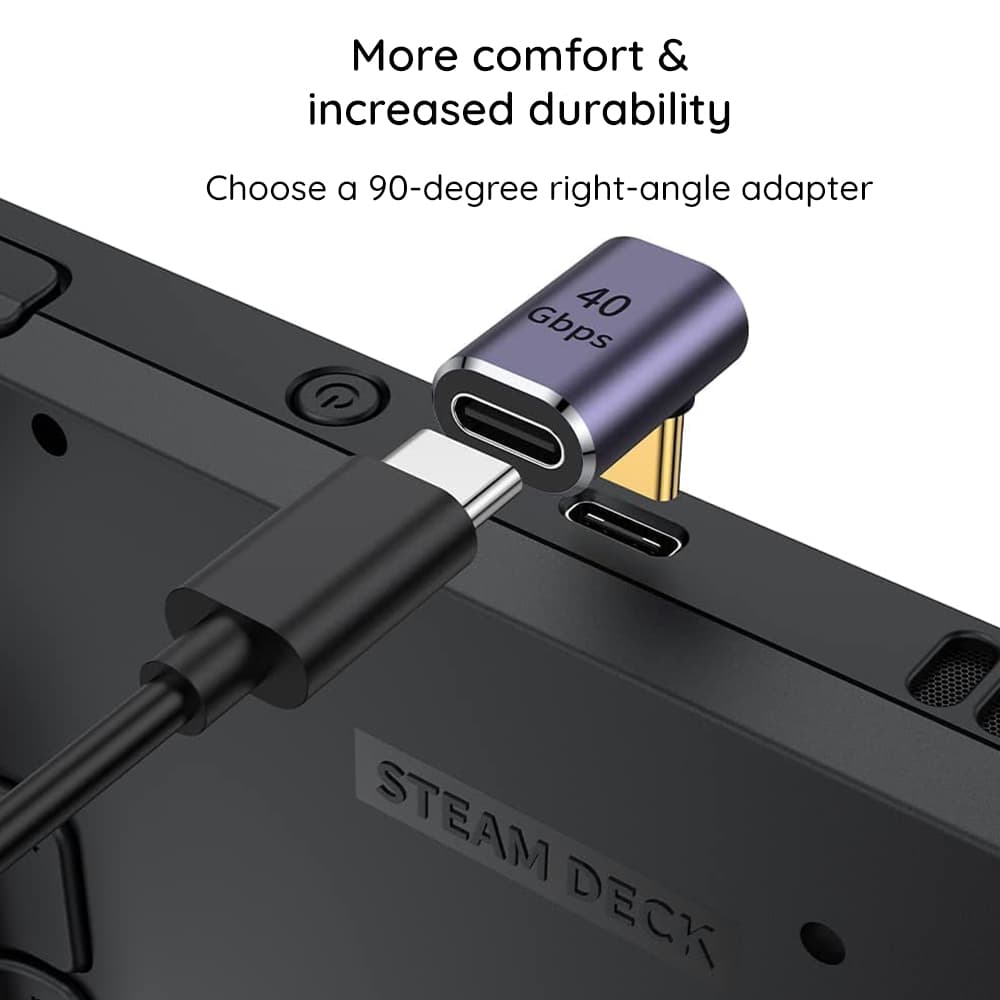 Techsuit Premium OTG Adaptér TitanCoreX (A12) Type-C na Type-C 40Gbps 3A Podpora Rychlého Nabíjení Šedý - náhled 5