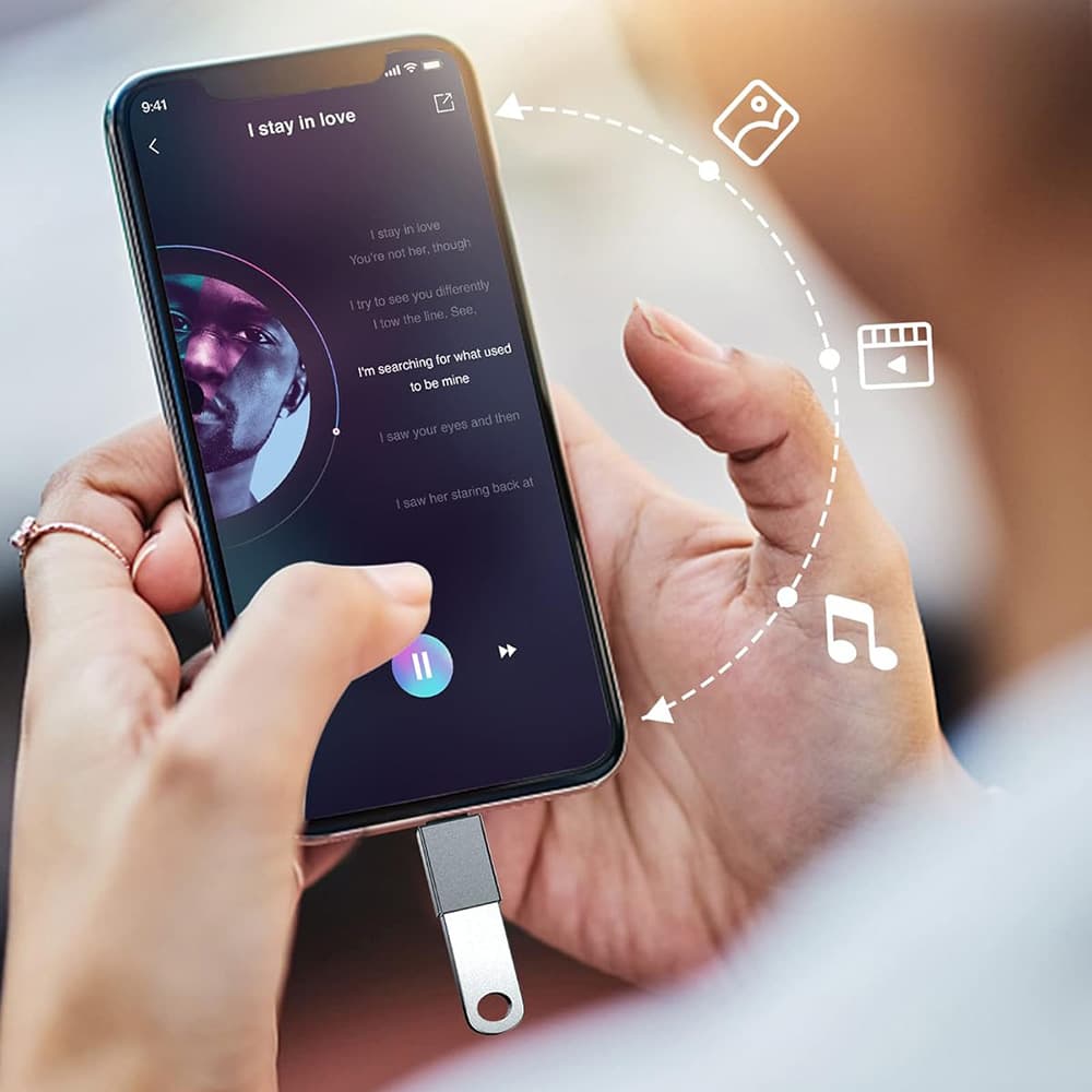 Techsuit Premium OTG Adaptér SlateVolt (A8) USB 3.0 na Type-C 5Gbps 3A šedý - náhled 5