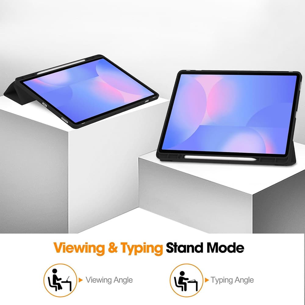 Techsuit Flex Trifold s držákem na tužku pro Samsung Galaxy Tab S10 FE Plus fialová - náhled 5