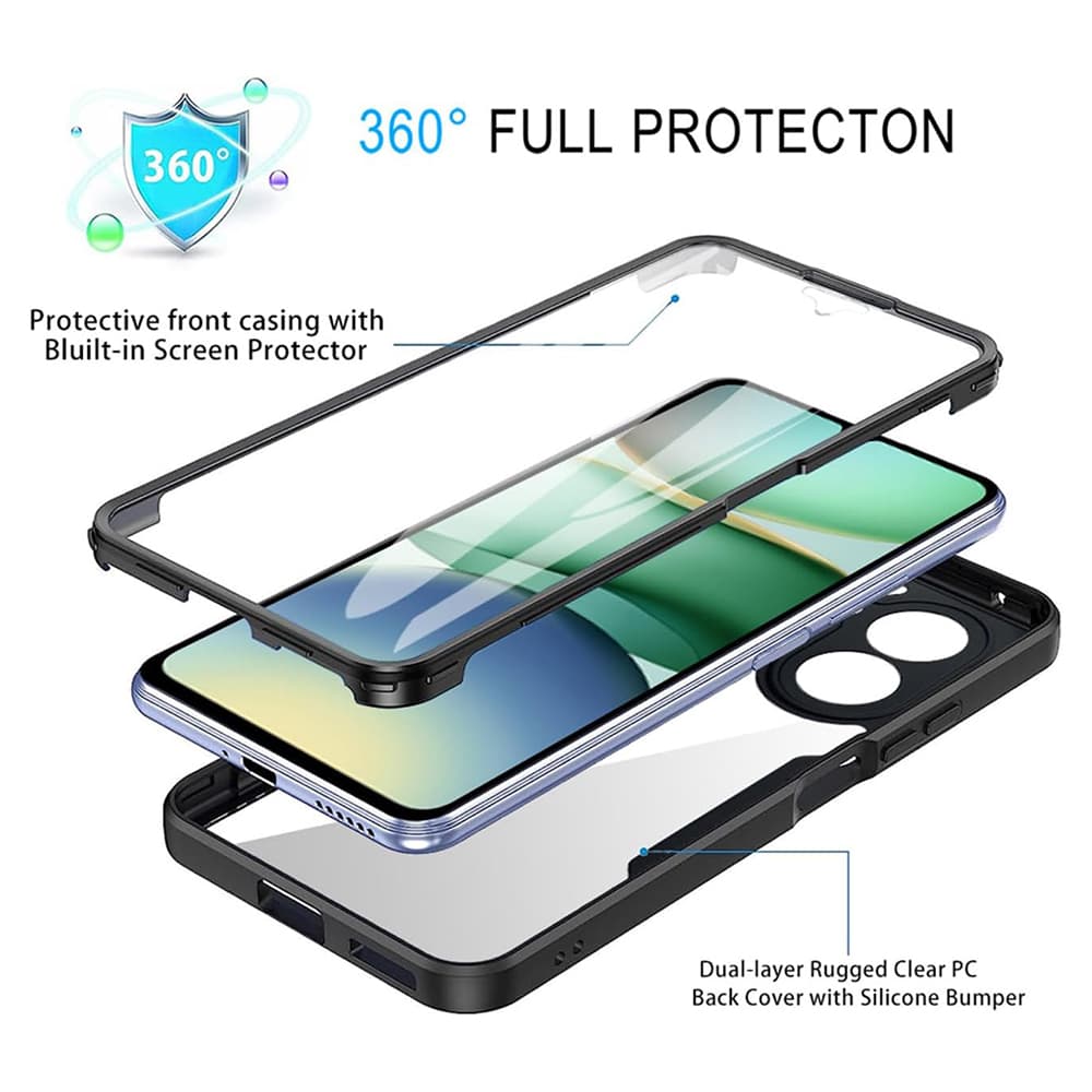 Techsuit ColorVerse 360 Series + Ochranná fólie Xiaomi Redmi A5 4G Fialová - náhled 5