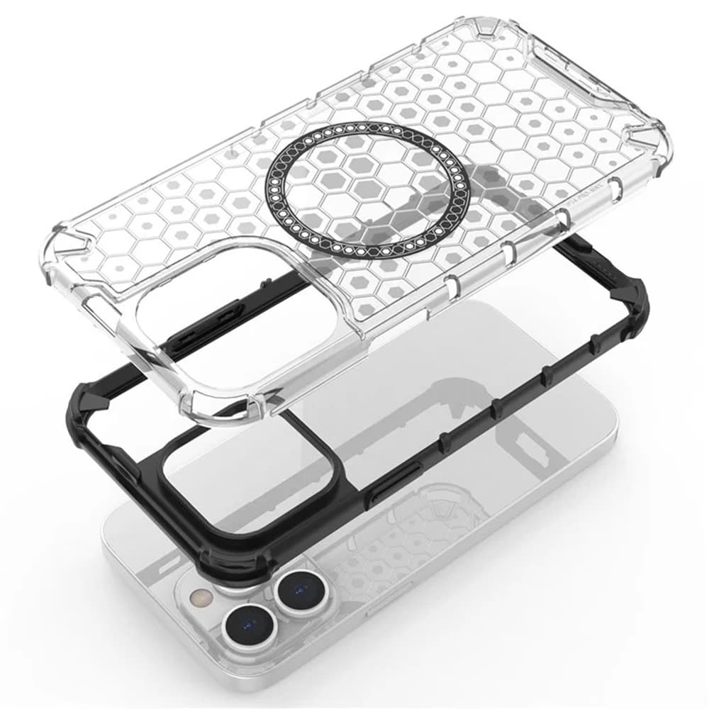 Techsuit HoneyComb Shield MagSafe pro iPhone 14 Pro bílý - náhled 5