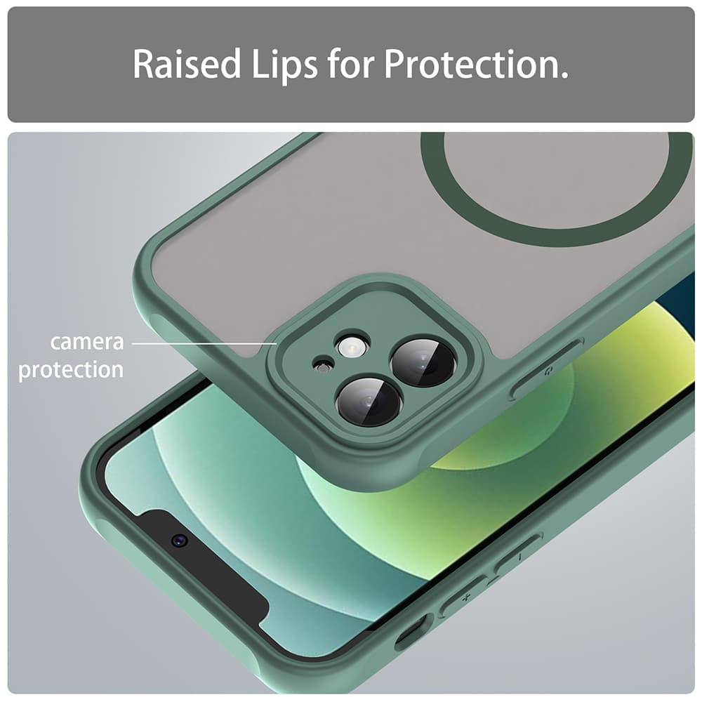 Techsuit HaloFrost II MagSafe pro iPhone 12 zelený - náhled 5