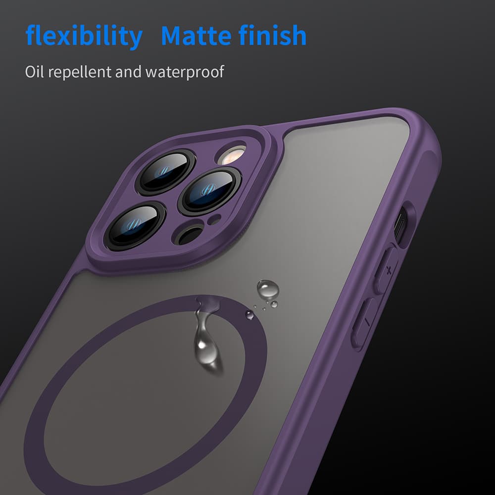 Techsuit HaloFrost II MagSafe pro iPhone 13 Pro fialová - náhled 5