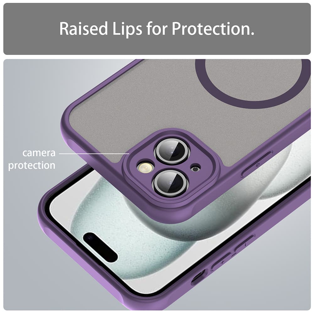 Techsuit HaloFrost II MagSafe pro iPhone 14 fialová - náhled 5