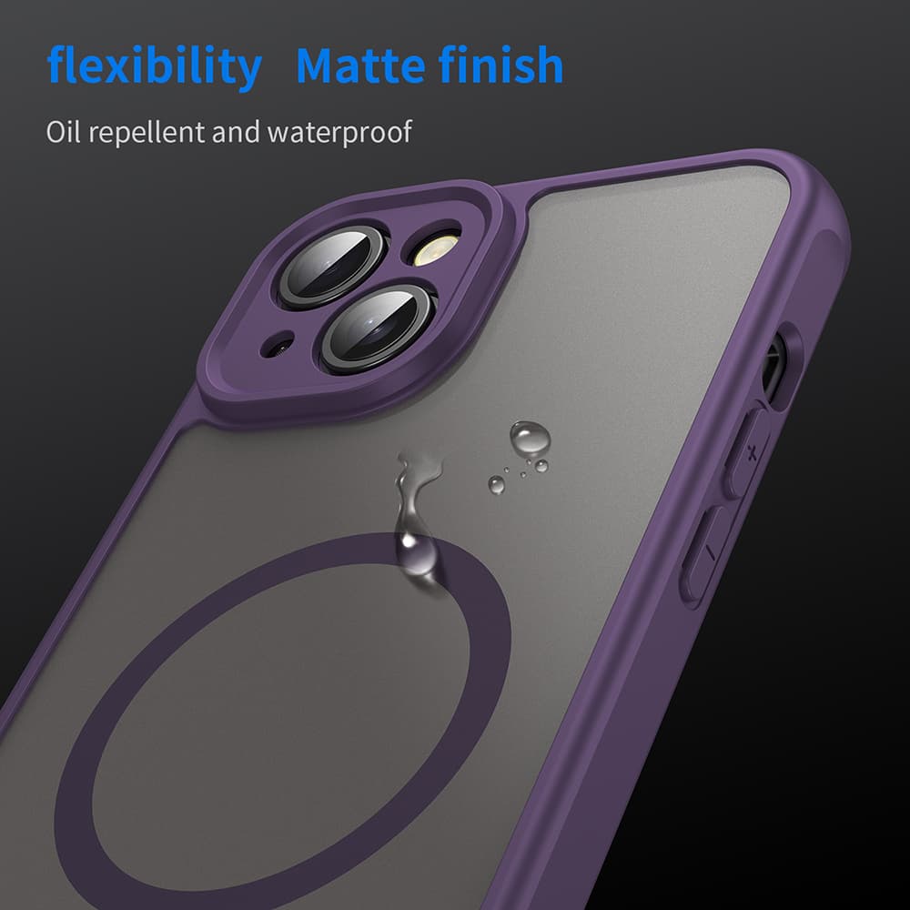 Techsuit HaloFrost II MagSafe pro iPhone 14 Plus fialová - náhled 5