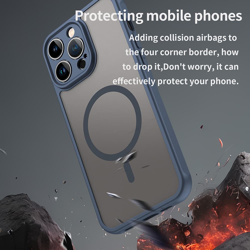 Techsuit HaloFrost II MagSafe pro iPhone 14 Pro Max námořnická modrá - náhled 5