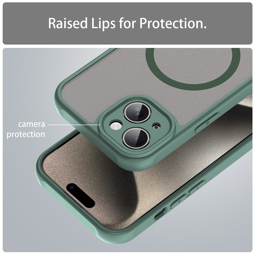 Techsuit HaloFrost II MagSafe pro iPhone 15 zelená - náhled 5