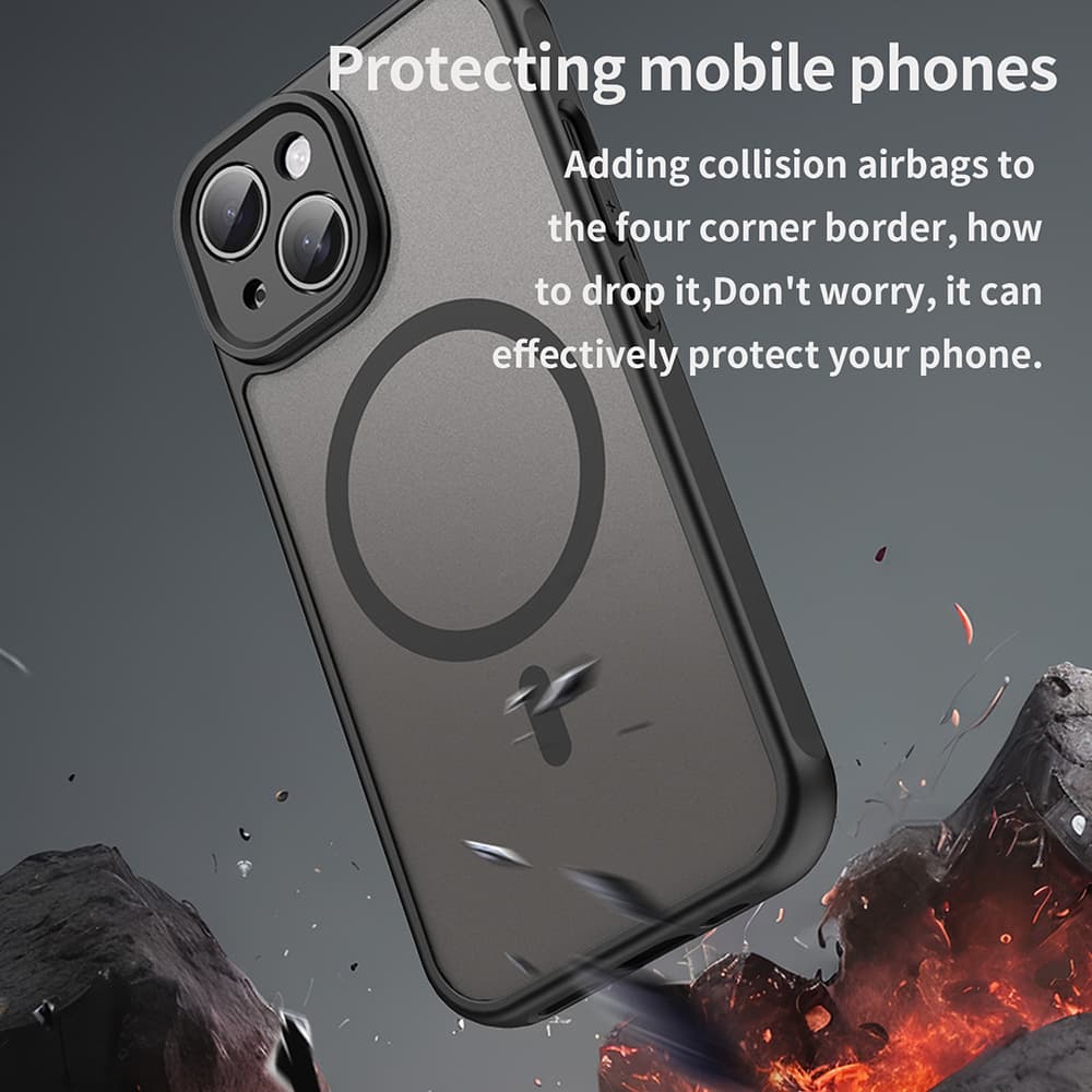 Techsuit HaloFrost II MagSafe pro iPhone 15 Plus černá - náhled 5