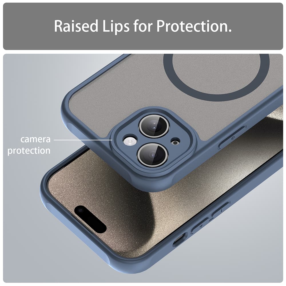 Techsuit HaloFrost II MagSafe pro iPhone 15 Plus námořnická modrá - náhled 5