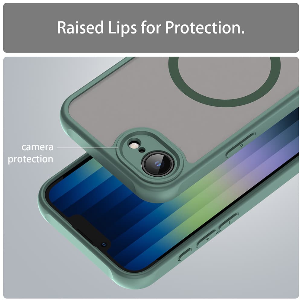Techsuit HaloFrost II MagSafe pro iPhone 16e zelený - náhled 5