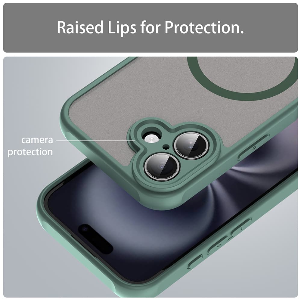 Techsuit HaloFrost II MagSafe pro iPhone 16 zelený - náhled 5