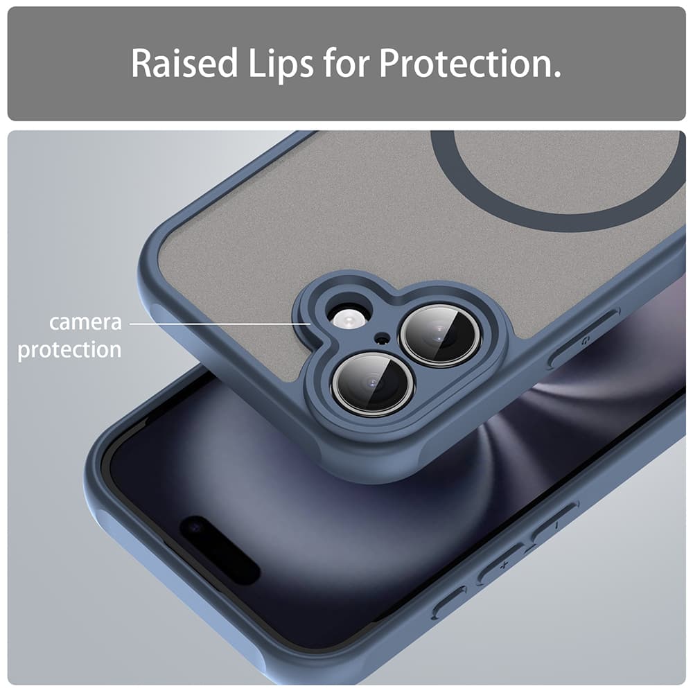 Techsuit HaloFrost II MagSafe pro iPhone 16 v námořnické modré - náhled 5