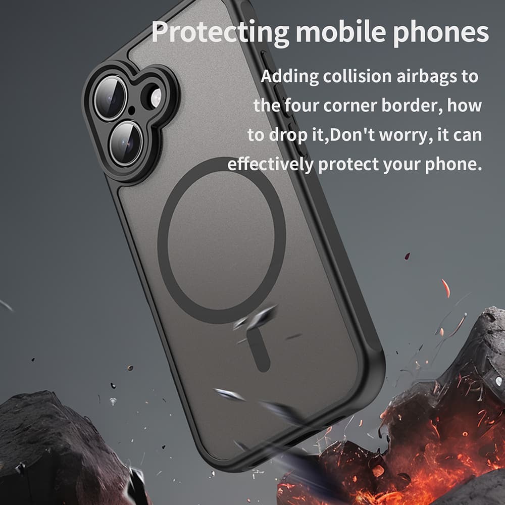 Techsuit HaloFrost II MagSafe pro iPhone 16 Plus černá - náhled 5