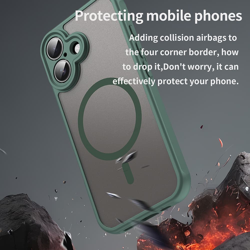 Techsuit HaloFrost II MagSafe pro iPhone 16 Plus zelený - náhled 5